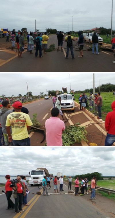 Sem receber rescisão há um mês, ex-funcionários da UFN3 fecham BRs em Três Lagoas