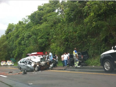 Douradenses ficam em estado grave em acidente envolvendo 5 em SP