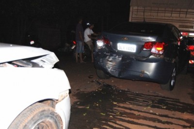 Colisão envolve quatro veículos em cidade do interior de MS