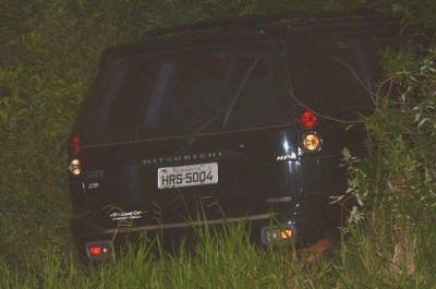 Pajero colide em ônibus na MS-141, em entre Ivinhema e Angélica