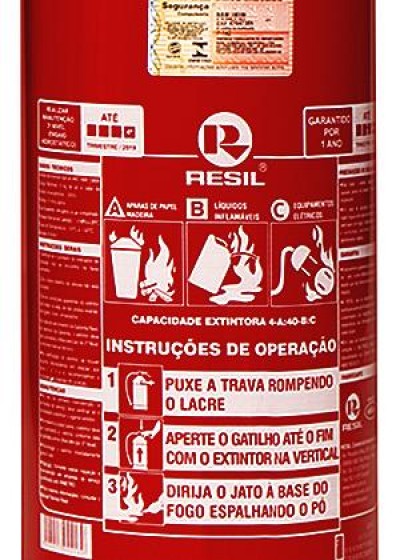 Extintor de incêndio veicular ABC: quadro explica os