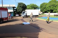 Mulher morre depois de ser atropelada e esmagada por carreta em Caarapó