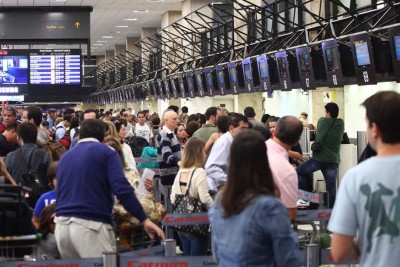 Movimentação no Aeroporto de Congonhas, em São Paulo (Renato S. Cerqueira / Futura Press)