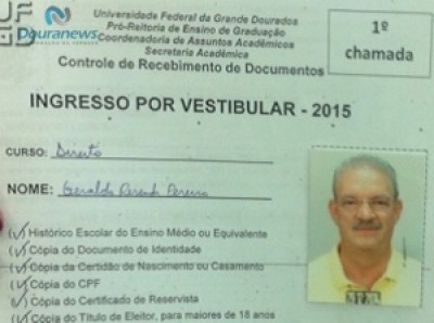 Deputado ignora polêmica sobre cota e é o novo calouro de direito da UFGD