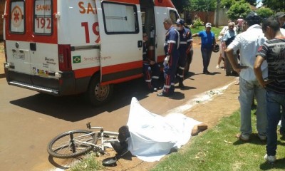 Jovem morreu antes de ser socorrido por equipe do Samu (Sidnei Bronka)
