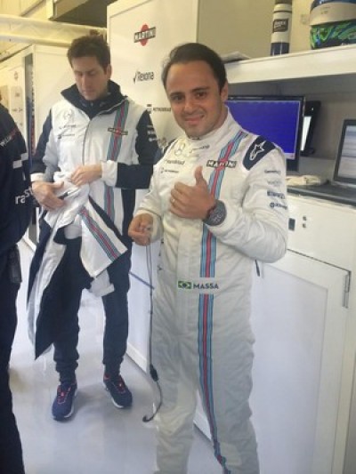 Felipe Massa durante os testes de pré-temporada em Jerez de la Frontera ((Foto: Reprodução/Twitter))
