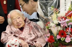 Misao Okawa completa 117 anos (AP)