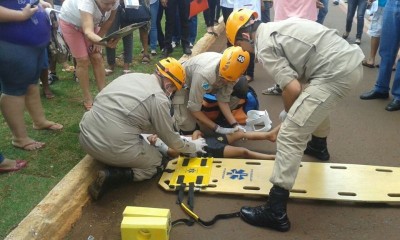 Mãe grávida e filha foram atropeladas no centro de Dourados