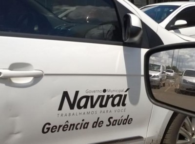 Missão internacional: carro oficial de Naviraí é flagrado em shopping paraguaio