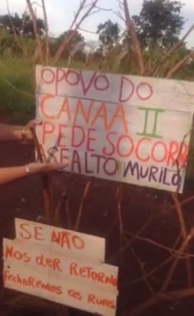 Sem asfalto e só com promessas, vídeo mostra moradores clamando por socorro ao prefeito de Dourados