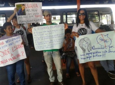 Mulheres se únem para alertar contra violência sexual nos ônibus