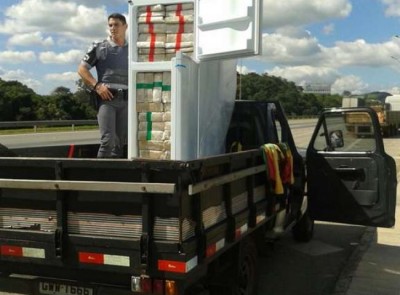 Traficante é preso ao levar de MS geladeira cheia de maconha para 'presentear a mãe'