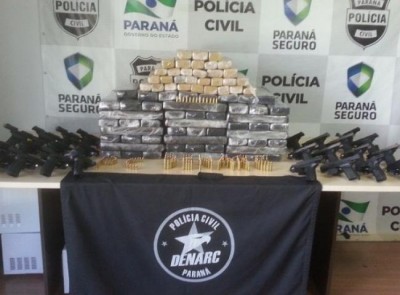 Ex-jogador de futebol é preso com armas e drogas no Paraná