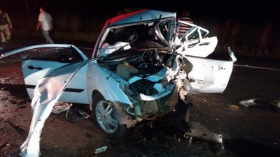 Acidente na BR-463 mata duas pessoas moradoras em Dourados e deixa dois feridos; uma das vitimas é Policial Militar