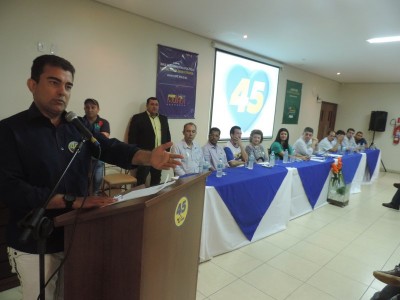 Em evento na manhã deste sábado, Marçal Filho reafirmou o desejo de concorrer à Prefeitura de Dourados nas ele... (André Bento)