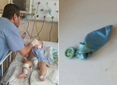 Uma bexiga quase causou a morte de Mário, 7 meses (Arquivo Pessoal/ Lívia Martins Pereira)