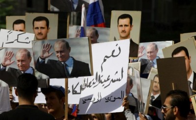 A Rússia começou a sua campanha aérea na Síria a pedido de Assad, no final de Setembro (LOUAI BESHARA/AFP)