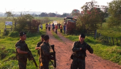 Indigenas bloquearam MS 384 em Antônio João, PRE e EB liberam rodovia