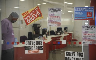 Greve dos bancários começou no dia 6 após negociação durante todo o mês de setembro (Tânia Rêgo/Agência Brasil)