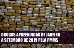 Polícia Militar divulga números das apreensões de drogas de janeiro a setembro de 2015