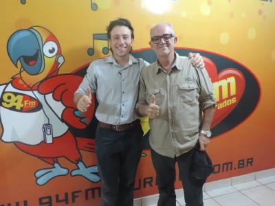 Pedro Francio Filho e Paulo Cardoso visitaram a 94 FM nesta quinta para divulgar o evento que será realizado s... (André Bento)