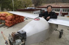 Agricultor chinês impressiona ao construir avião de R$ 17 mil em seu quintal