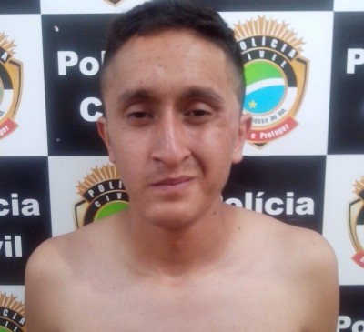 David Sebastian Sandoval Ortiz, de 21 anos, foi preso hoje em Dourados (Sidnei Bronka (94/FM))