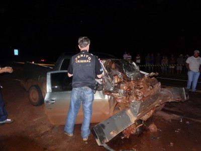 Colisão entre carreta e carro mata agricultor na BR-163 em Rio Brilhante