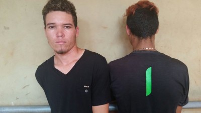 Josué Soares Machado, de 20 anos, foi preso; o sobrinho dele, de 14 anos, foi apreendido (Sidnei Bronka (94 FM))