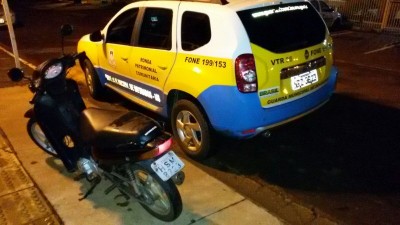 GM recupera na Vila Cachoeirinha moto roubada no final de semana no centro de Dourados