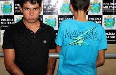 Jean Carlos Campos Diniz, 22 anos e o menor de 14 anos ((Foto: Bronka))