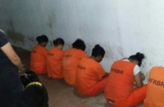 Seis presas foram levadas à delegacia ((Foto: Divulgação/Agepen))