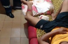 Imagem enviada pela família mostra Wesley Alves da Silva na casa da tia após ter deixado a UPA (Divulgação Whats 94FM)