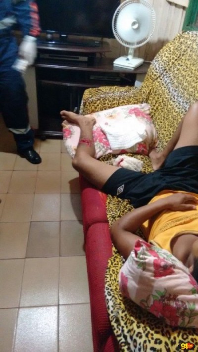 Imagem enviada pela família mostra Wesley Alves da Silva na casa da tia após ter deixado a UPA (Divulgação Whats 94FM)