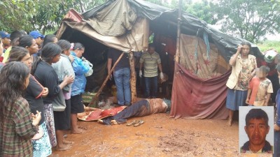 Lula Canteiro, 39 anos, foi encontrado morto na Aldeia Bororó, em Dourados. ((Foto: Sidnei Bronka))