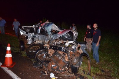 Danilo Rodrigues dos Santos, 21 anos, estava conduzindo o veículo Fiat Strada, cor prata, com placa de Caarapó... ((Foto: Sidnei Bronka))