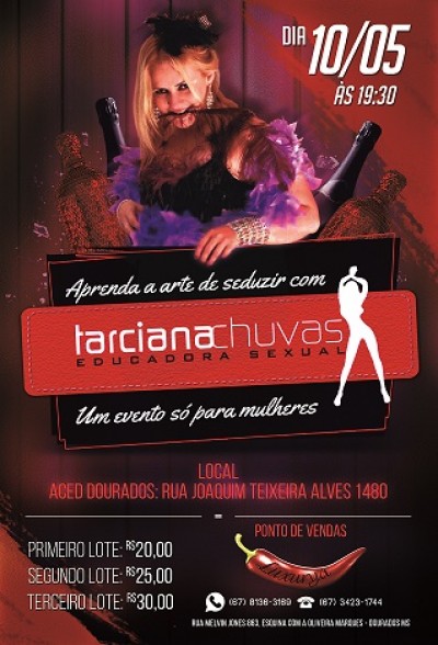 Tarciana Chuvas é educadora sexual, consultora de artes sensuais, striptóloga e sex coach. ((Foto: Divulgação loja Luxurya))