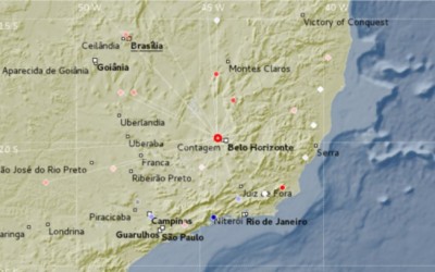 Epicentro do abalo se deu em Esmeraldas e foi sentido também em Betim, Juatuba e Mateus Leme (Observatório Sismológico UnB)