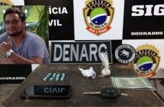Policiais prendem douradense suspeito de vender drogas sintéticas para burgueses em festas eletrônicas