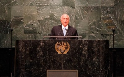 Presidente Michel Temer durante a abertura da 71ª Assembleia Geral da Onu, em Nova York, nesta terça-feira (20... (Beto Barata/PR - 20.9.16)