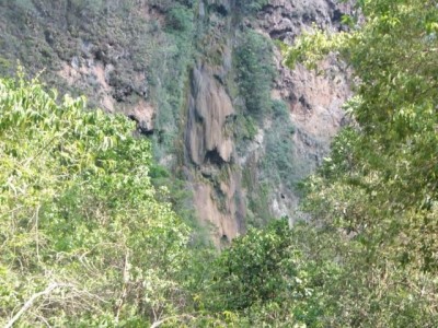 Foto da cachoeira Boca da Onça na semana passada, mostra a situação atual do local (Edson Silva/Reprodução Facebook)