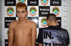 Lucas de Oliveira, de 18 anos, e o adolescente de 17 anos, que espancaram  até a morte o ex-militar do Exércit... ((Foto: Sidnei Bronka))