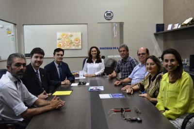 Delegados da Polícia Civil Mateus Zampieri, Ricardo Meirelles Bernardinelli e Lupérsio Degerone Lúcio; preside... (Divulgação/Aced)