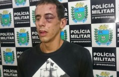 O ladrão João Henrique Azevedo dos Santos, de 23 anos. ((Foto: Sidnei Bronka))