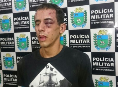 O ladrão João Henrique Azevedo dos Santos, de 23 anos. ((Foto: Sidnei Bronka))