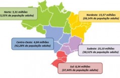Mapa da inadimplência no País (Foto: SPC Brasil/CNDL) ()