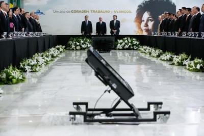 Reunião ministerial para balanço de um ano de governo do presidente (Foto: Michel Temer Beto Barata/PR) ()