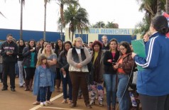 Educadores promoveram assembleia no Centro Administrativo Municipal (Foto: Divulgação/Simted) ()