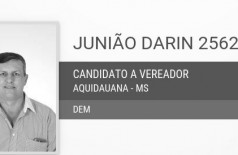 Junião Darin, como se apresenta, foi candidado a vereador no município de Aquidauana, em 2016 (Foto: reproduçã... ()