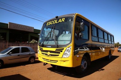 Ônibus escolares do município passam por vistoria? (Foto: A. Frota) ()